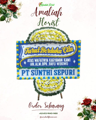Papan Bunga Duka di Umban Sari
